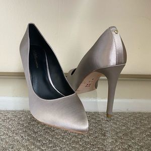 BCBG satin heels